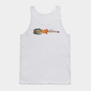 Hand Painted Watercolor Autumn Arrow Tank Top